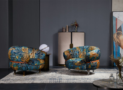 Armchair Club Lounge Designer TV Sofa Chair Chairs Upholstery Seat Furniture Textile